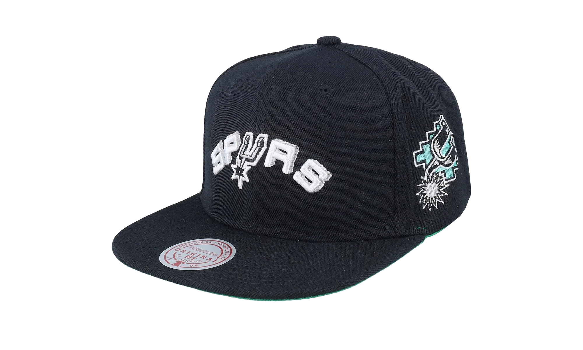 NBA Hardwood Classics Triple Play Snapback Cap "San Antonio Spurs - Black" HS8578 SASBLCK