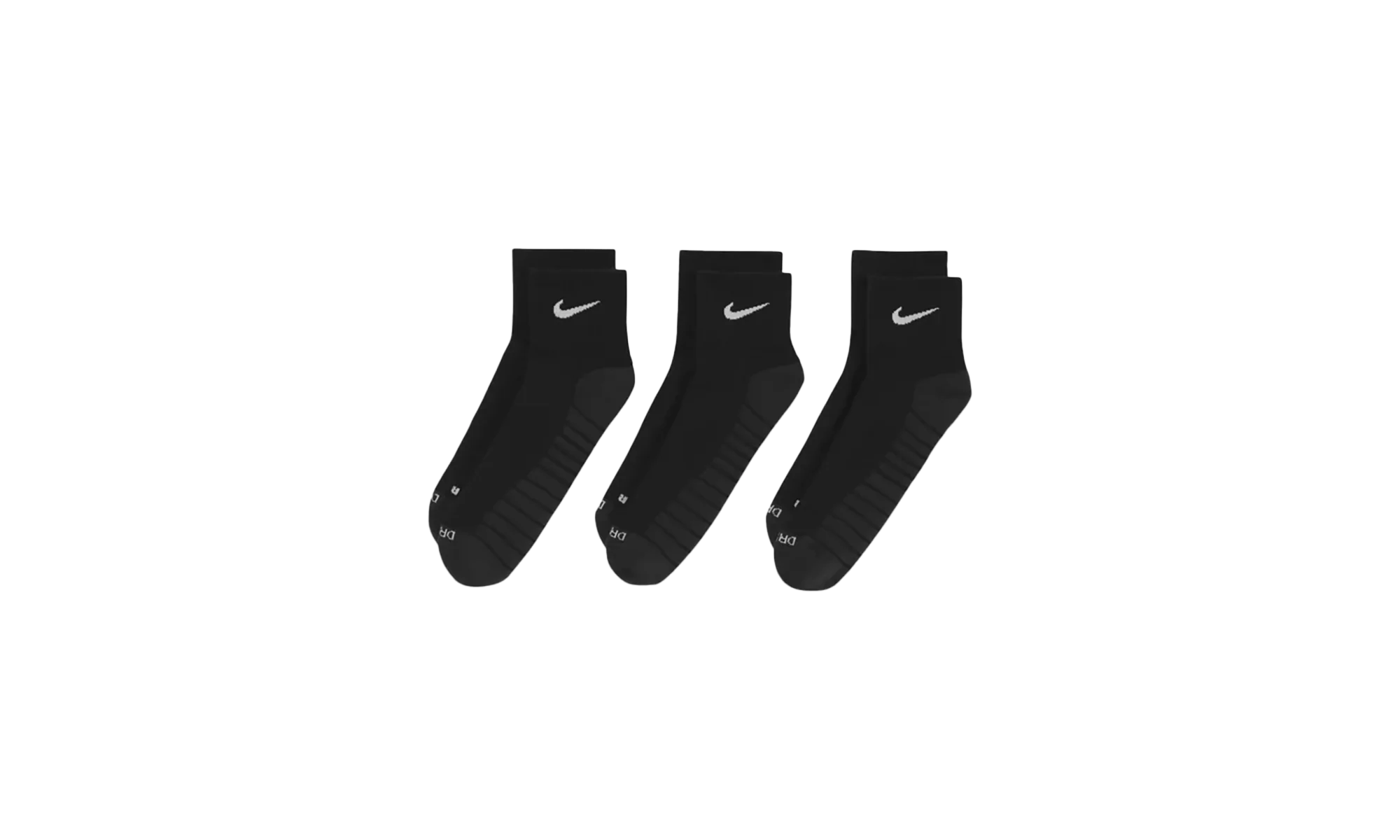 Everyday Max Cushioned Training Ankle Socks (3 Pairs) "Black / Anthracite / White" SX5549 010