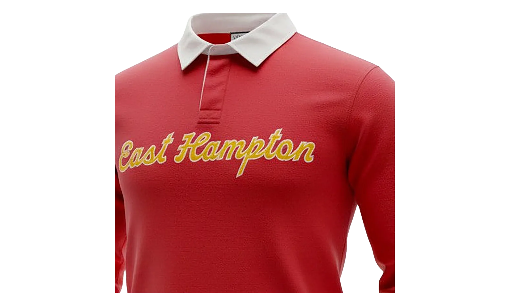 EE RUGBY CORE POLO "EAST HAMPTONS - Red/ Yellow" EE743