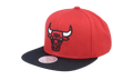 NBA Team 2 Tone 2.0 Snapback Cap "Chicago Bulls - Red / Black" HHSS3264 CBUYYPPPRDBK