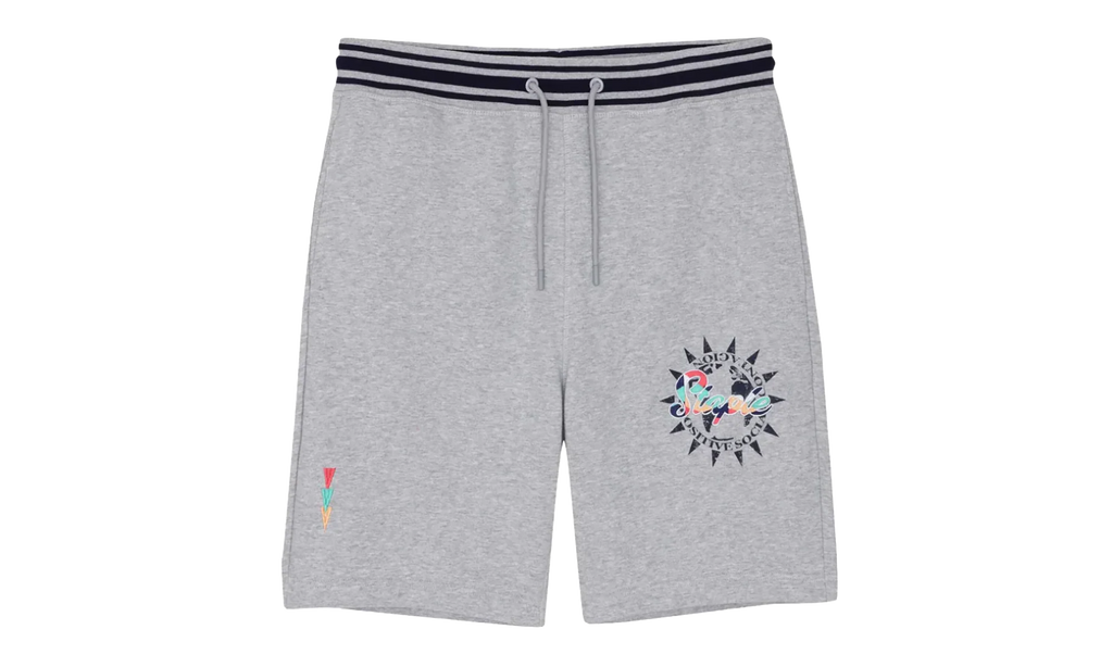 Shadyside Embroidered Sweatshort "Heather Grey" 9DE928A3