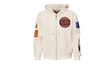 Lightweight Vegan Zip-Up Hooded Jacket "New York Knicks 1946" NBA 147WHTDE KNI
