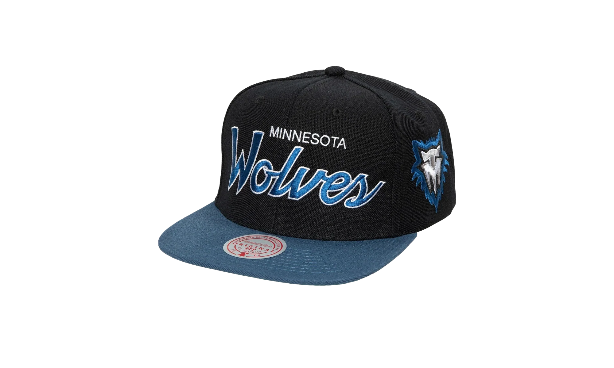 NBA Hardwood Classics Script 2.0 Snapback Cap "Minnesota Timberwolves - Black" HHSS3282 MTIYYPPPBLCK