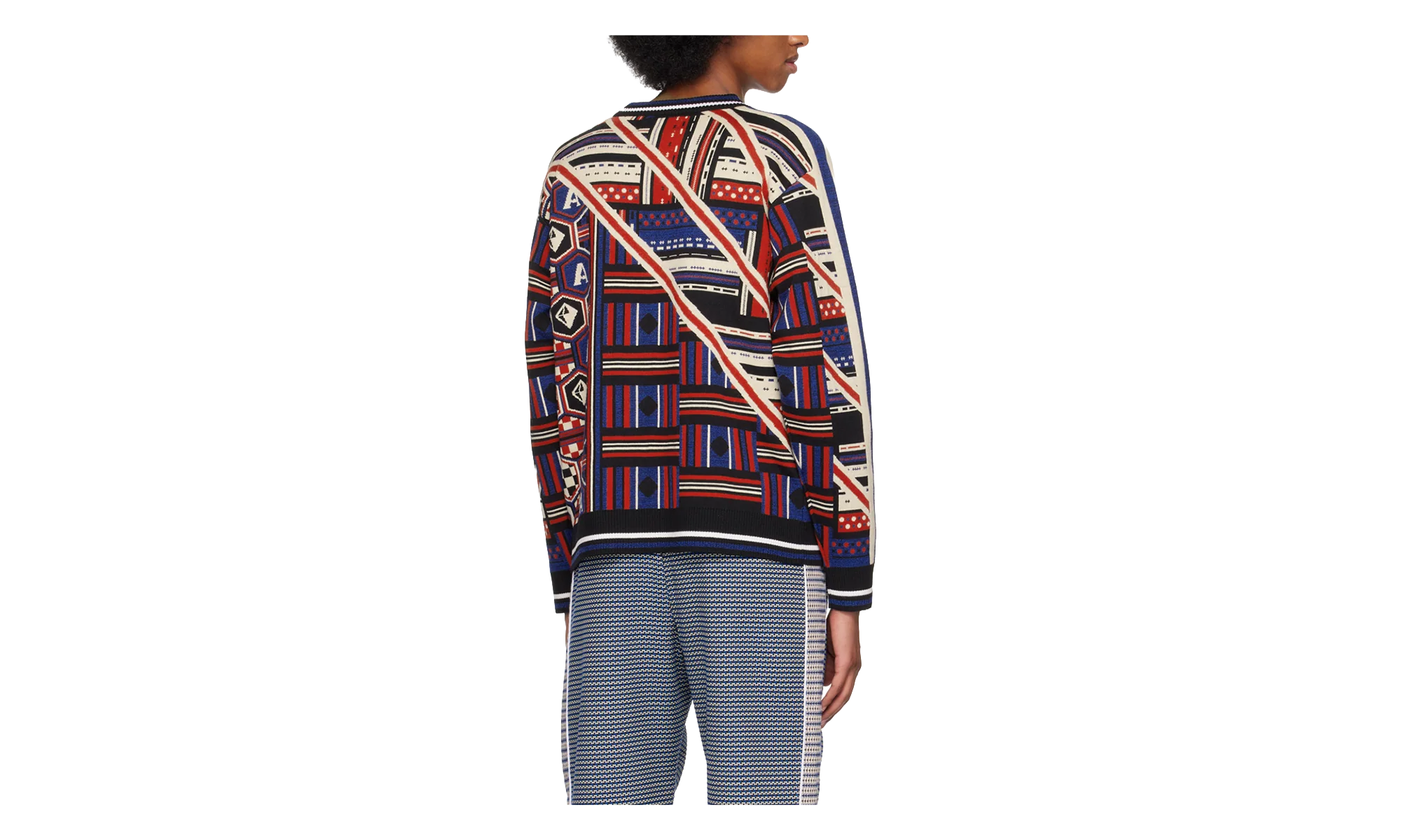 Quadri Knit Jumper "Multi-Color" M AHLU KN005 SS23 YA01 BL