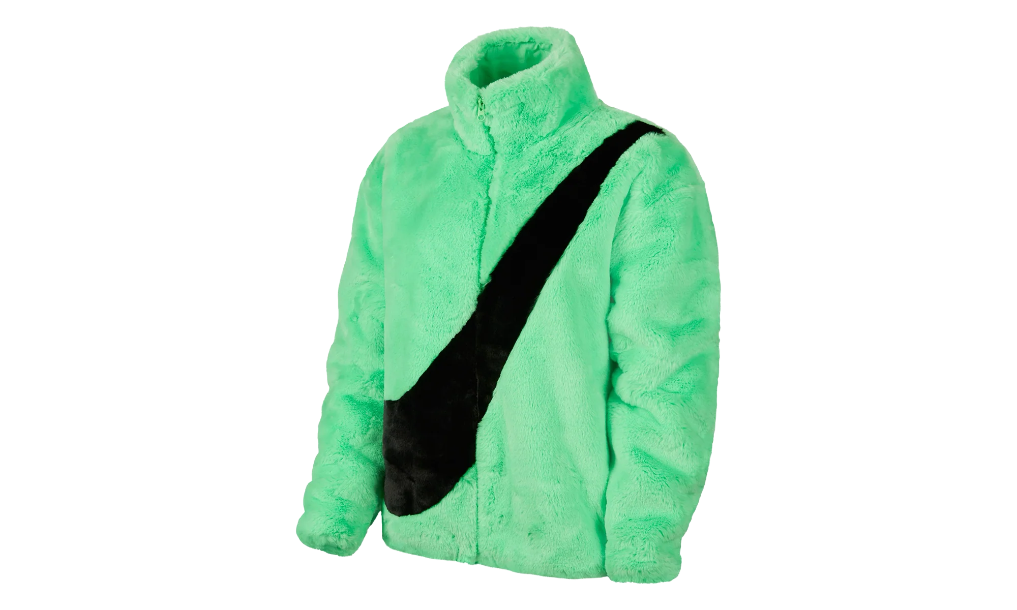 Sportswear Faux Fur Jacket WMNS "Green / Black" CU6558 328