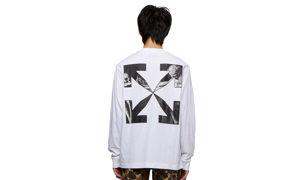Caravag Arrow Skate Long-Sleeve Tee "White" OMAB064C99JER0030110