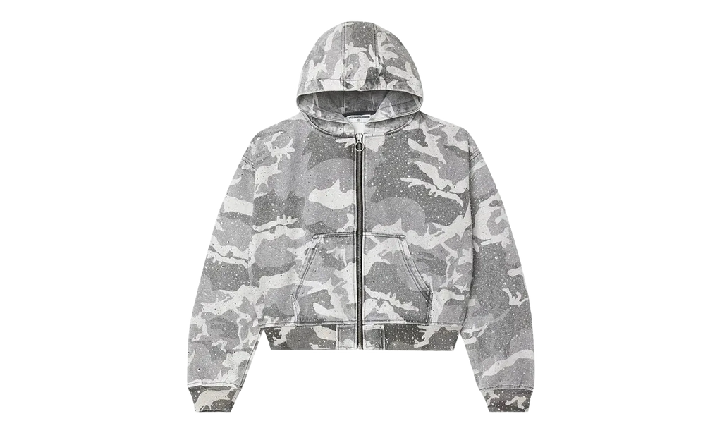 Winter Crystal Camo Work Jacket "Washed White Camo" VAL166