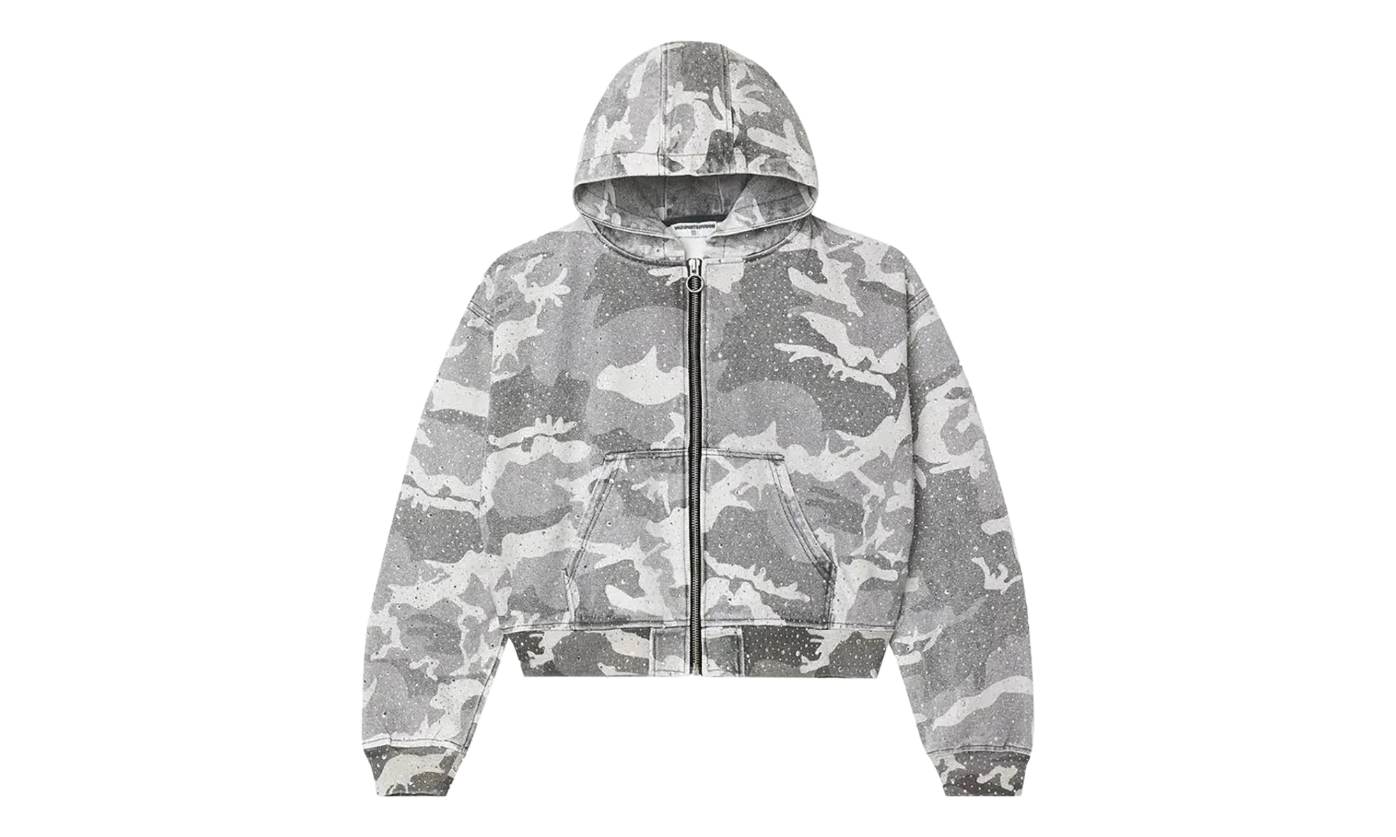 Winter Crystal Camo Work Jacket "Washed White Camo" VAL166