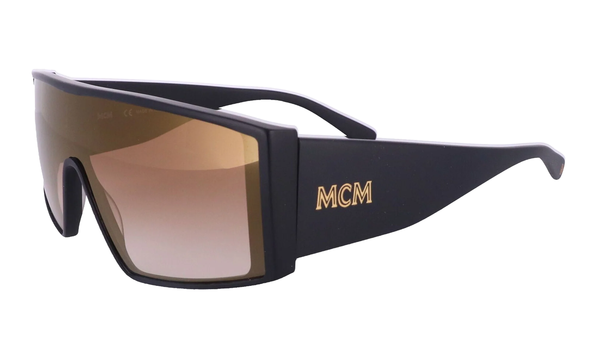 Shield Sunglasses "Matte Black/Gold" MCM688S-015