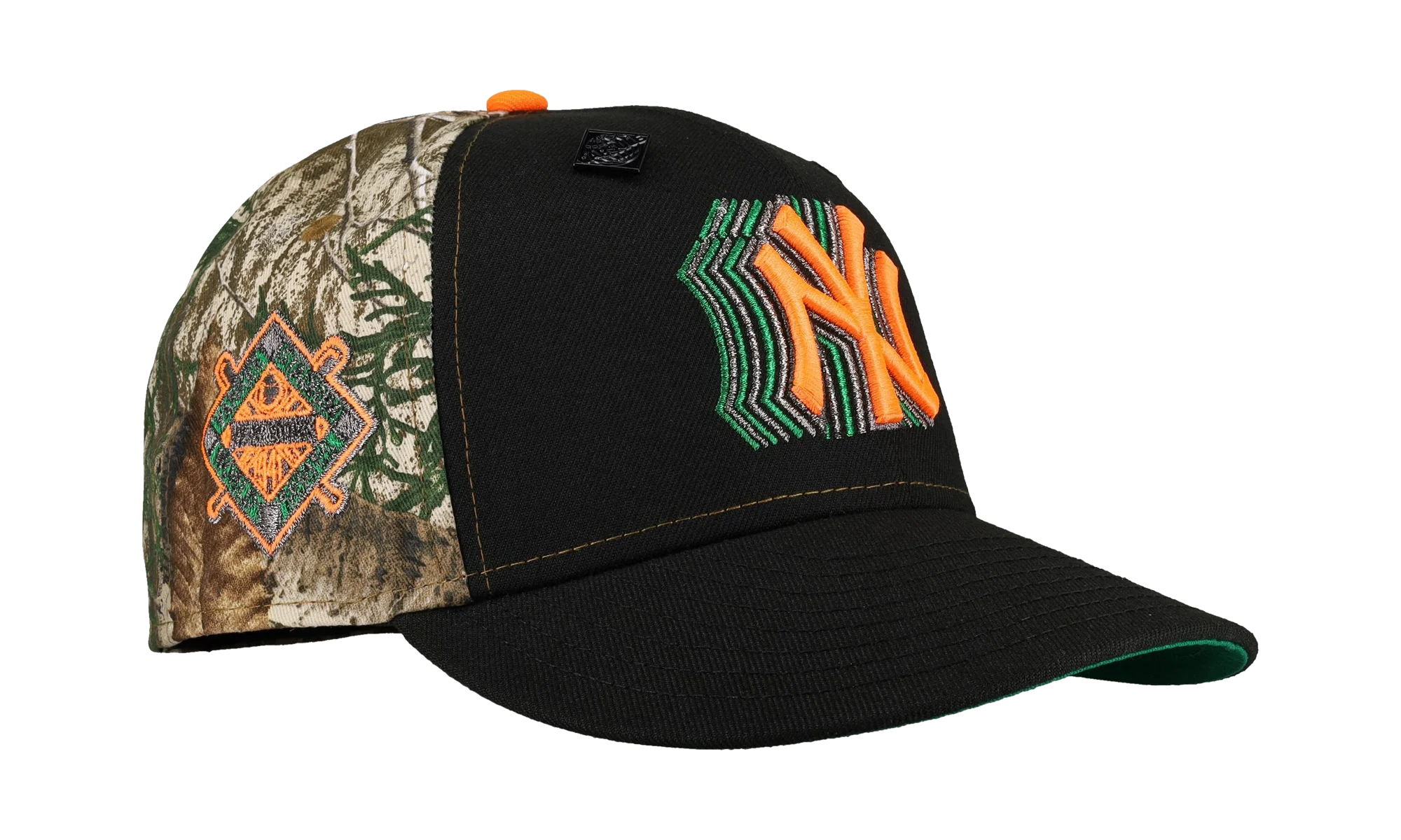 59FIFTY New York Yankees Trippy Metallic Fitted Hat "Real Tree / Black" NE339