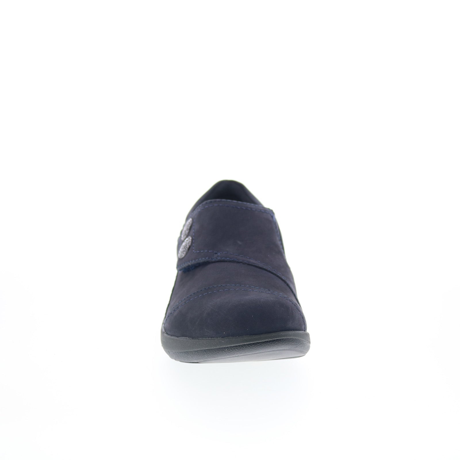 Aetrex Karina DM505 Womens Blue Leather Loafer Flats Shoes