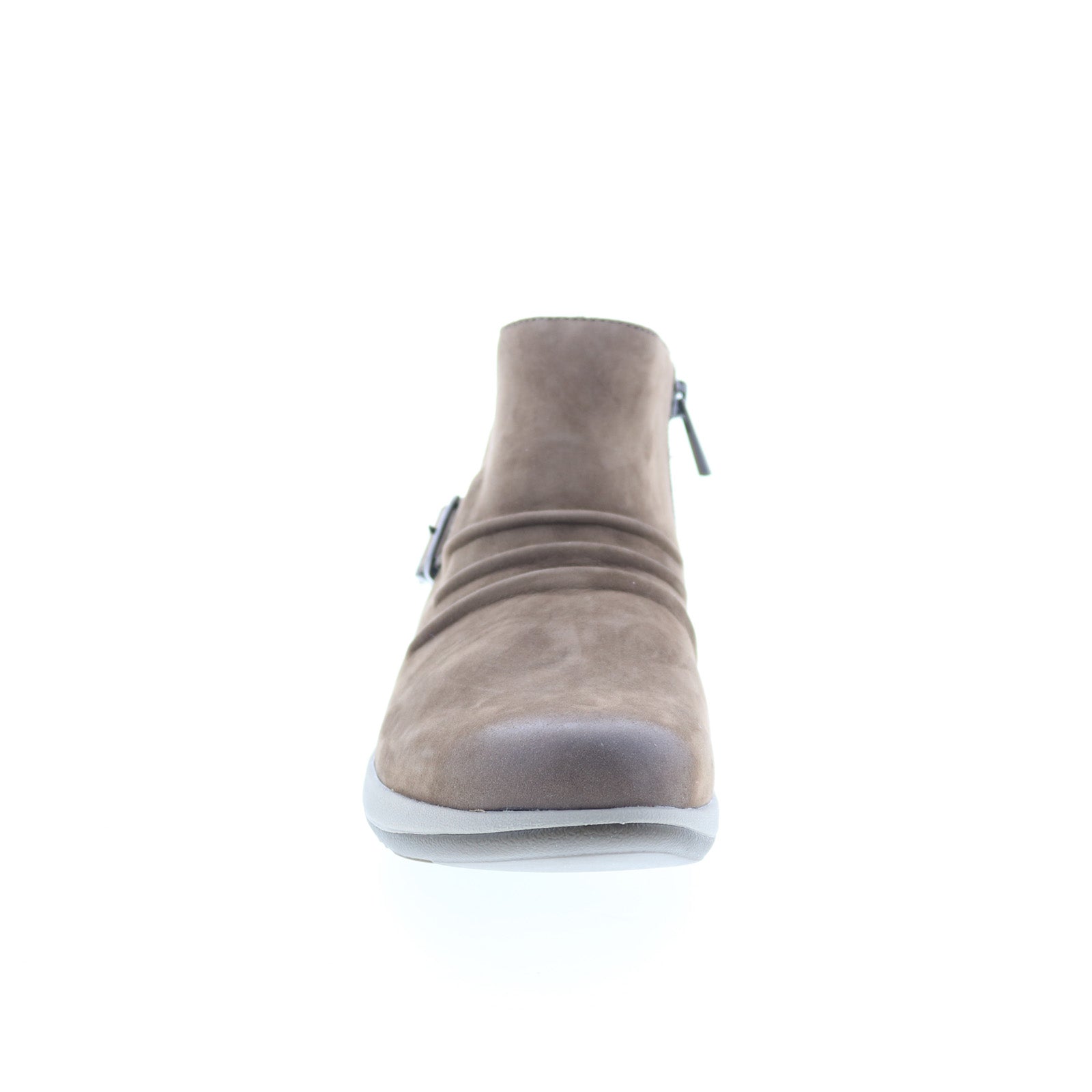 Aetrex Luna DM706 Womens Brown Suede Zipper Casual Dress Boots