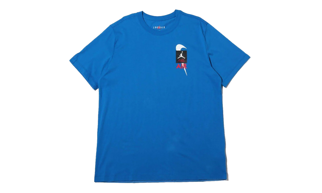 Air Jordan Legacy AJ4 Short Sleeve Tee "Blue" CQ8297 460