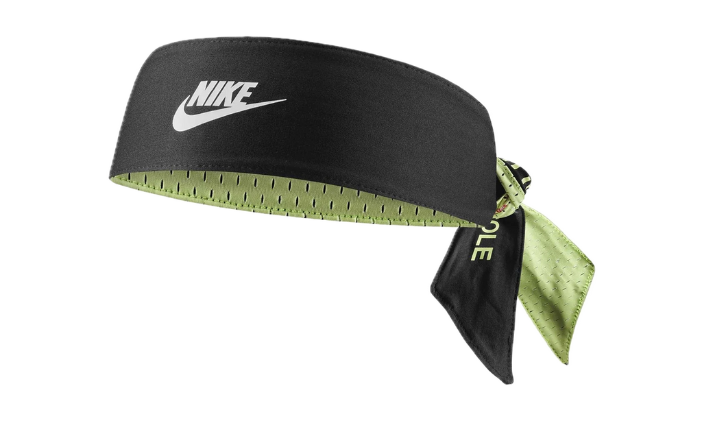 WORLD TOUR HEAD TIE REVERSIBLE PRINTED "Black / Light Liquid Lime / White" N.100.3275.048