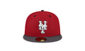 New York Mets 50th Anniversary 59FIFTY Fitted Hat "Red" 70782722