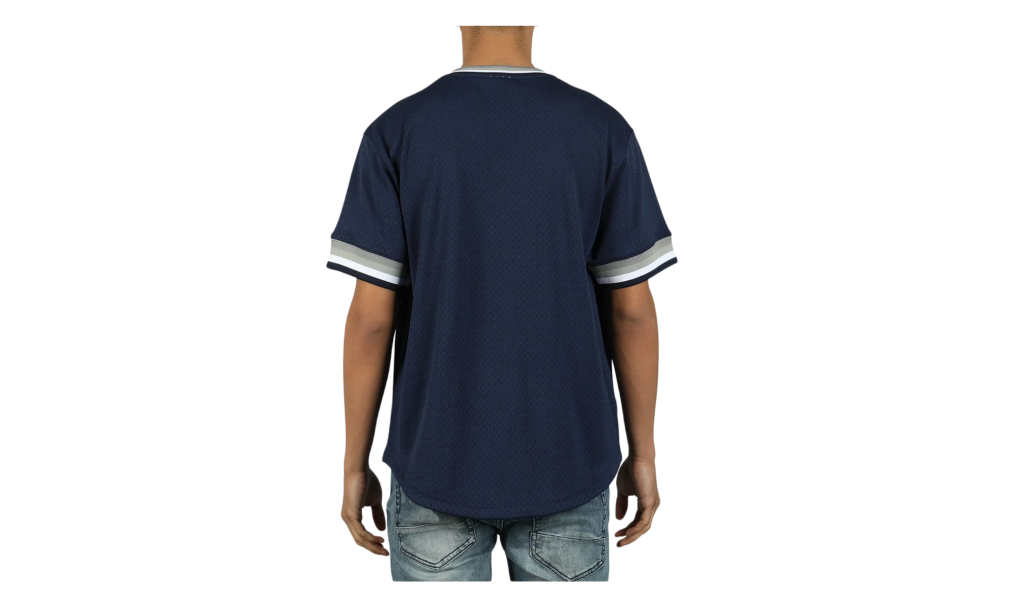 MLB Mesh V-Neck Tee "New York Yankees - Navy" MSPOAJ18001 NYYNAVY1