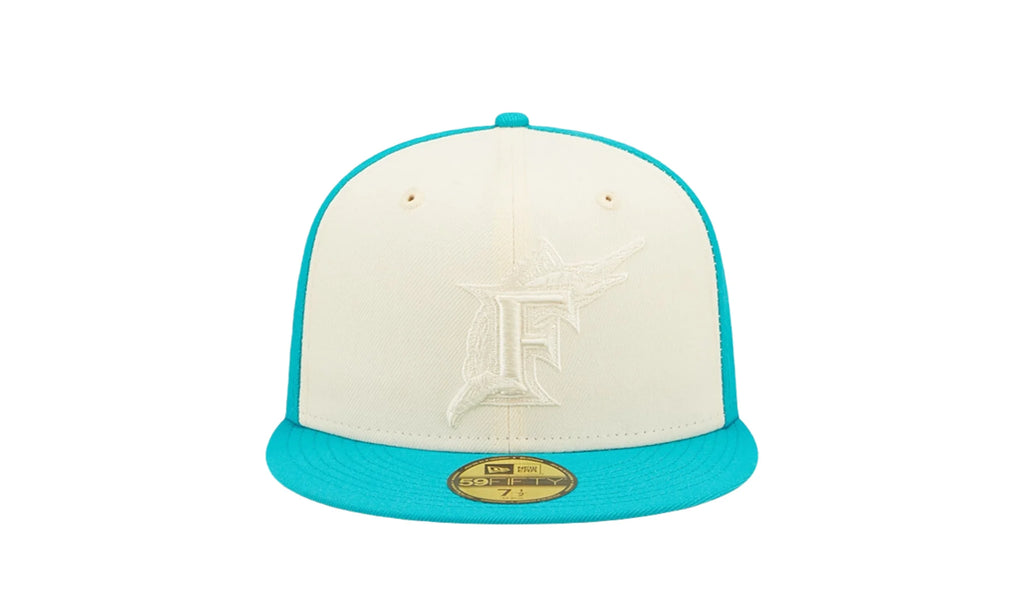59Fifty MLB Florida Marlins Tonal 2-Tone Fitted Hat "Teal" 60243587