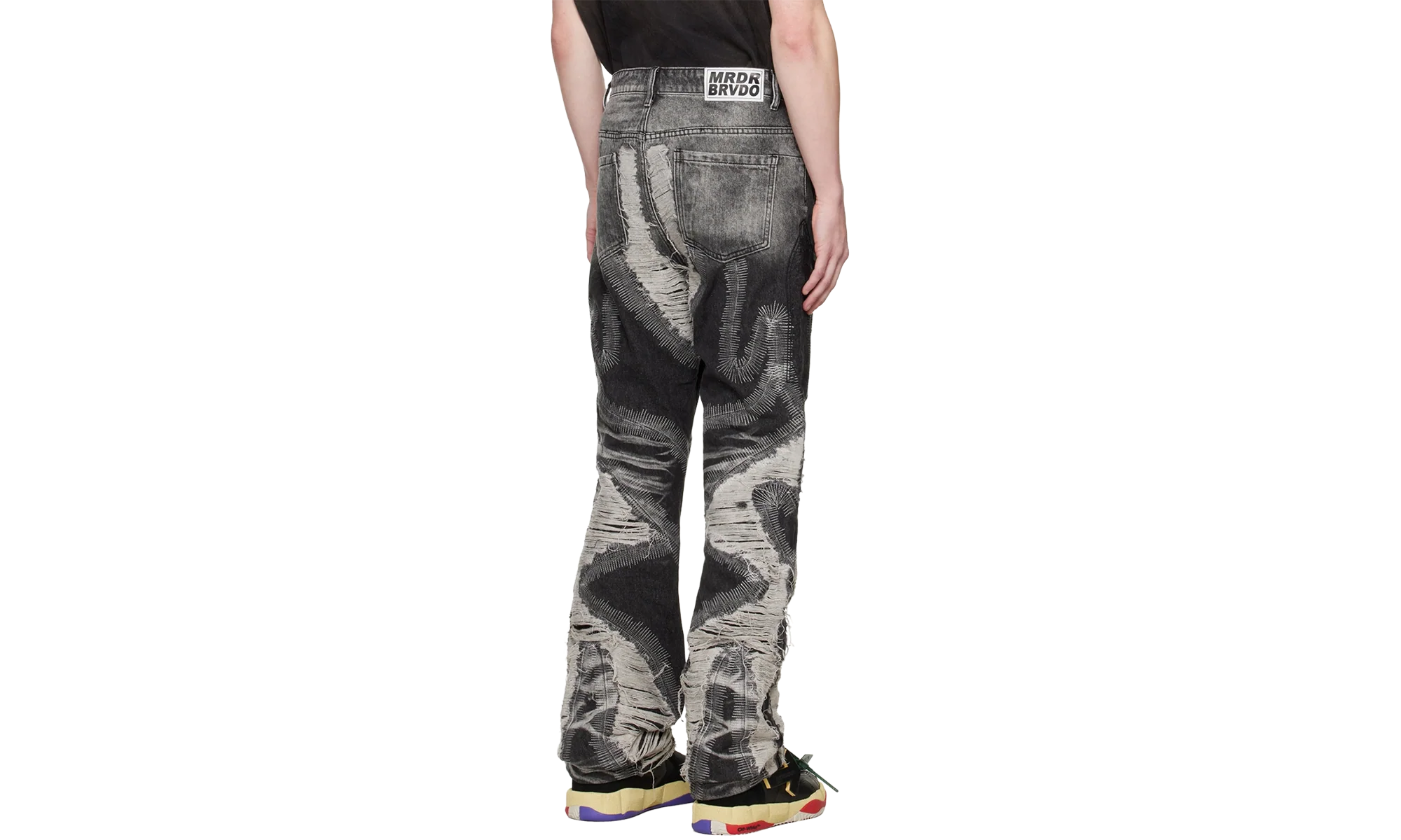 PATH WIDE-LEG JEANS "Coal" 232389M186005