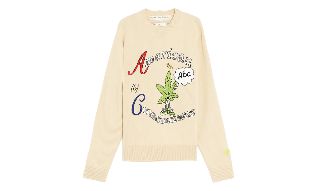 American Consciousness Crewneck Sweater "Natural White" ABCFW23ACCS NATU