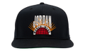 Jordan Essentials Pro Structured Flat Bill Hat "Black / Kelly Green / Sail" IF3508 010