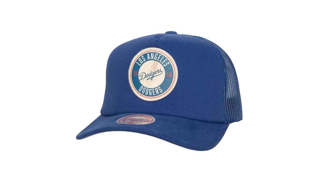 MLB Cooperstown Circle Change Trucker Snapback Cap "Los Angeles Dodgers - Blue" HHSS6660 LADYYPPPBLUE