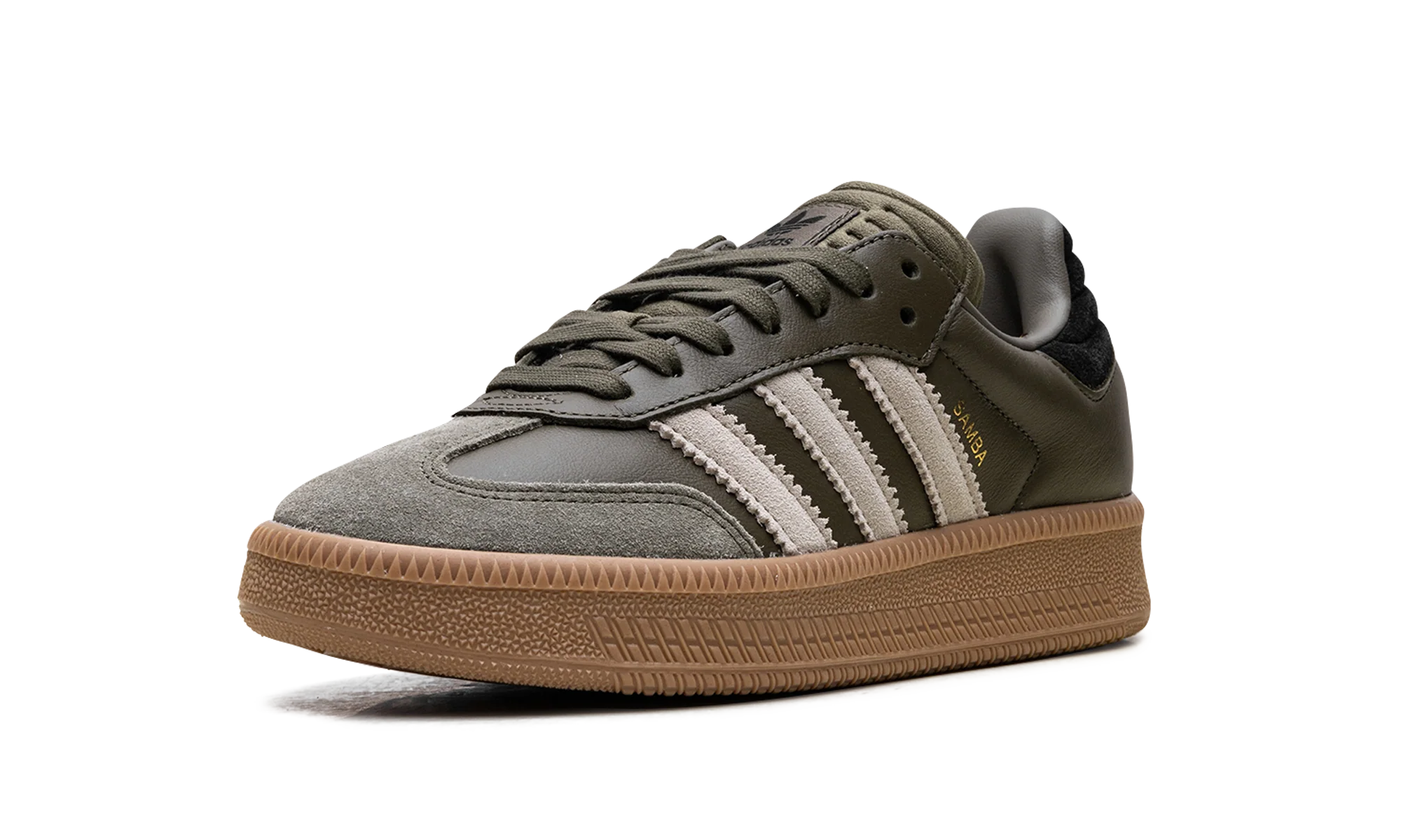 Samba XLG "Olive Strata Wonder Beige Gold Metallic" JQ2387
