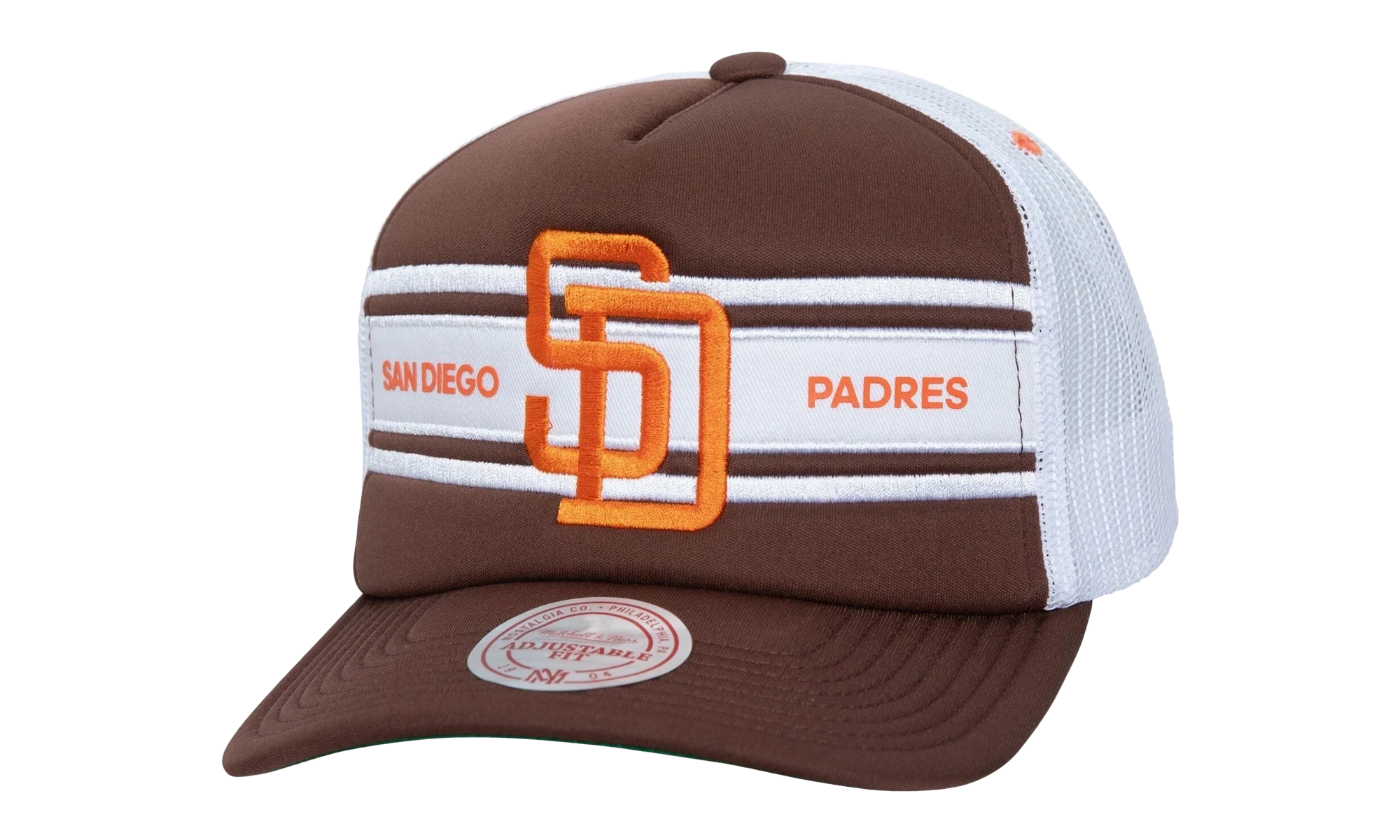 MLB Cooperstown Sideline Trucker Cap "San Diego Padres - Brown" HT8669 SDPBROW