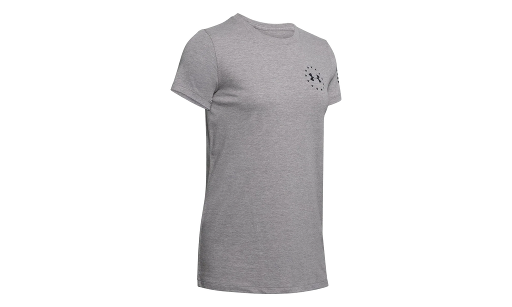 Freedom Banner T-Shirt WMNS "Steel Light Heather / Black" 1352160 035