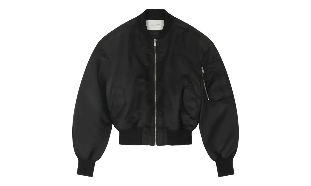 CROPPED BROAD BOMBER "Oil" ESSS26JA01005 6398