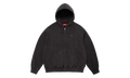 Small Box Zip Up Hooded Sweatshirt "SS26 - black" SU27349