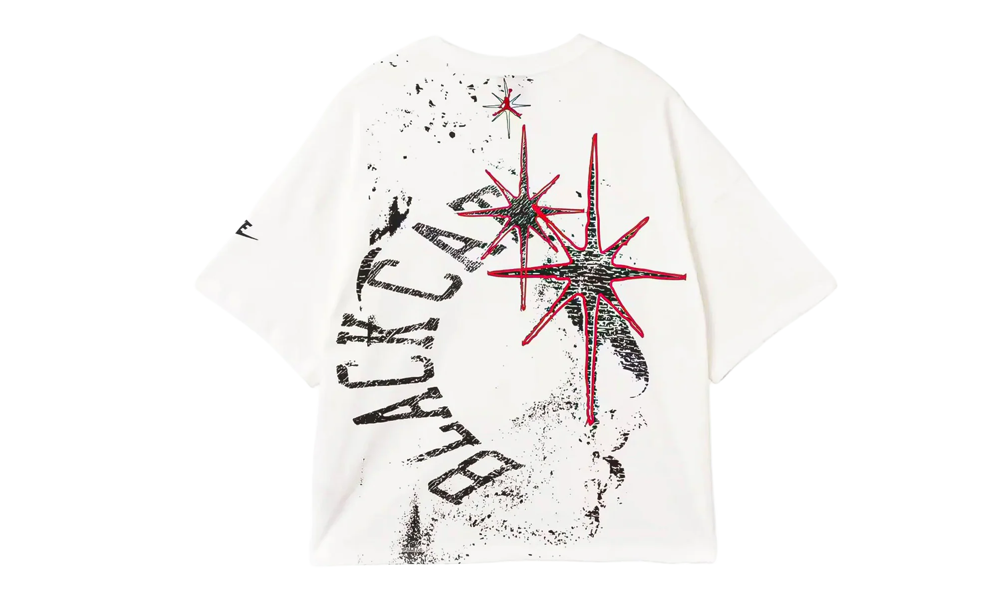 Jordan Black Cat Star Short Sleeve T-Shirt "White" IQ5977 100