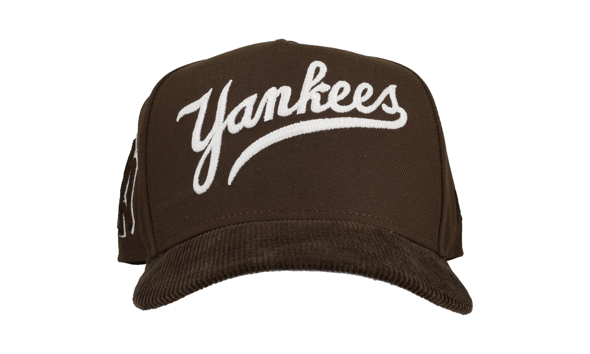 9FIFTY New York Yankees A Frame Chainstitch Snapback Hat "Brown / Walnut - Corduroy Visor" NE280