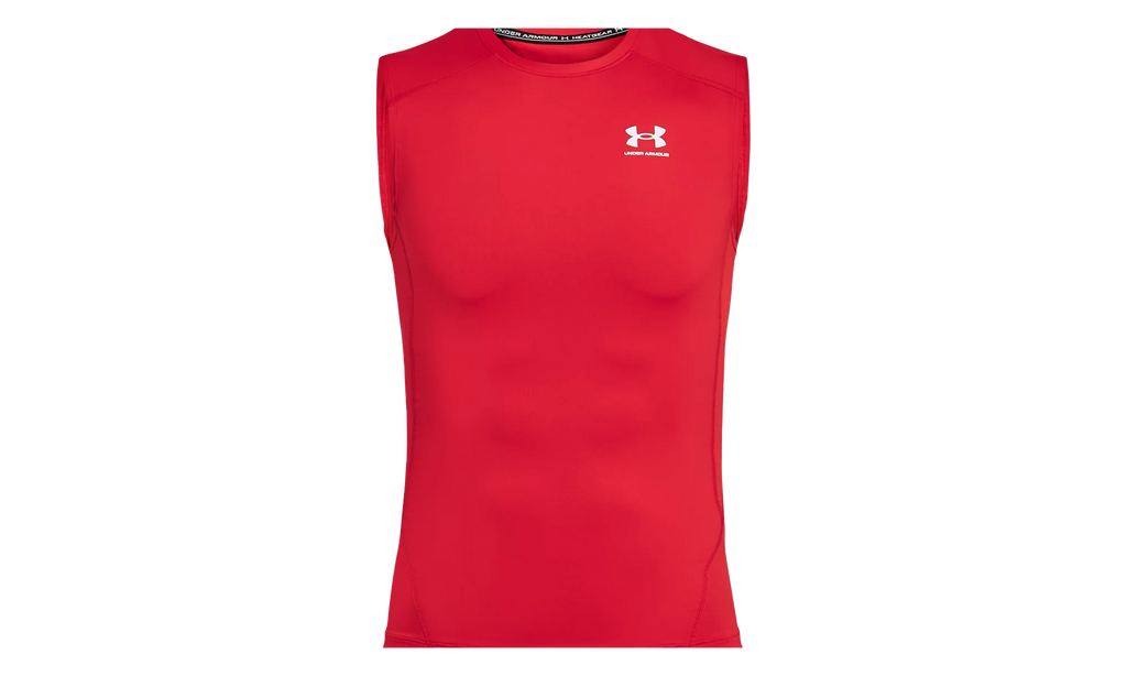 HeatGear Compression Sleeveless "Red / White" 1361522 600