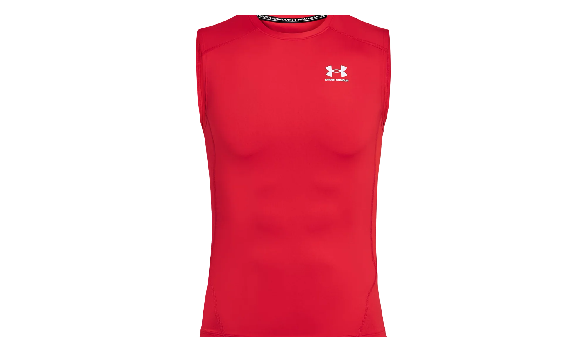 HeatGear Compression Sleeveless "Red / White" 1361522 600