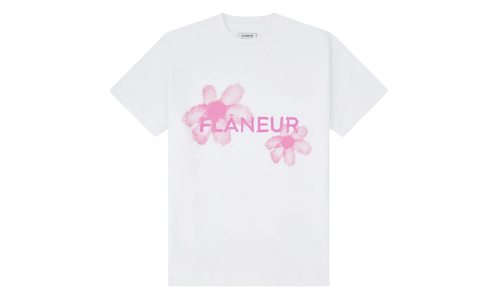 Floral Watercolor Tee "White" F15186 WHT