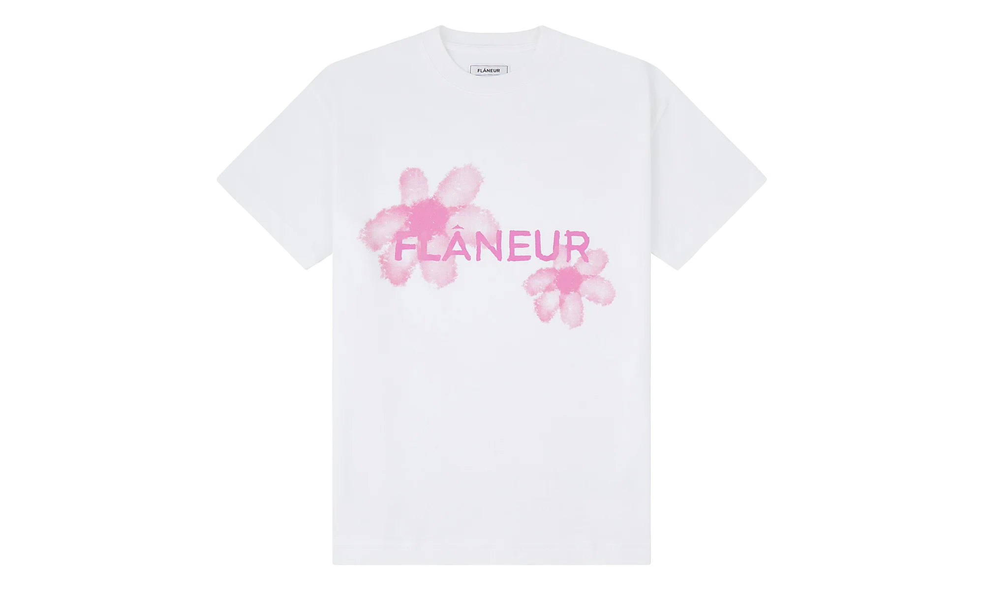 Floral Watercolor Tee "White" F15186 WHT