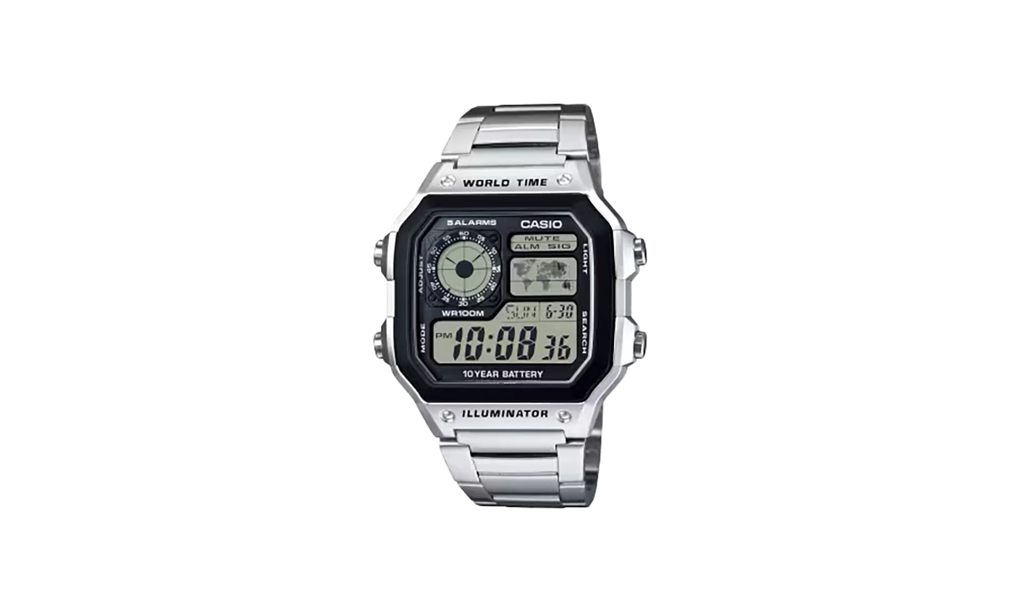 Heritage 1200 Digital "Silver/Black" AE1200WHD 1A
