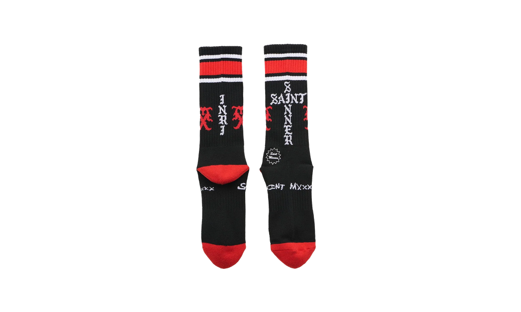 Sinner Socks "Black / Red" SM HR1 0000 112