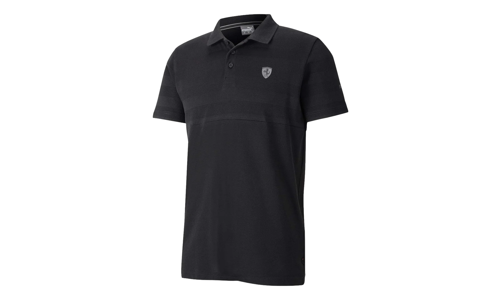 Scuderia Ferrari Striped Polo "Black" 596123 01