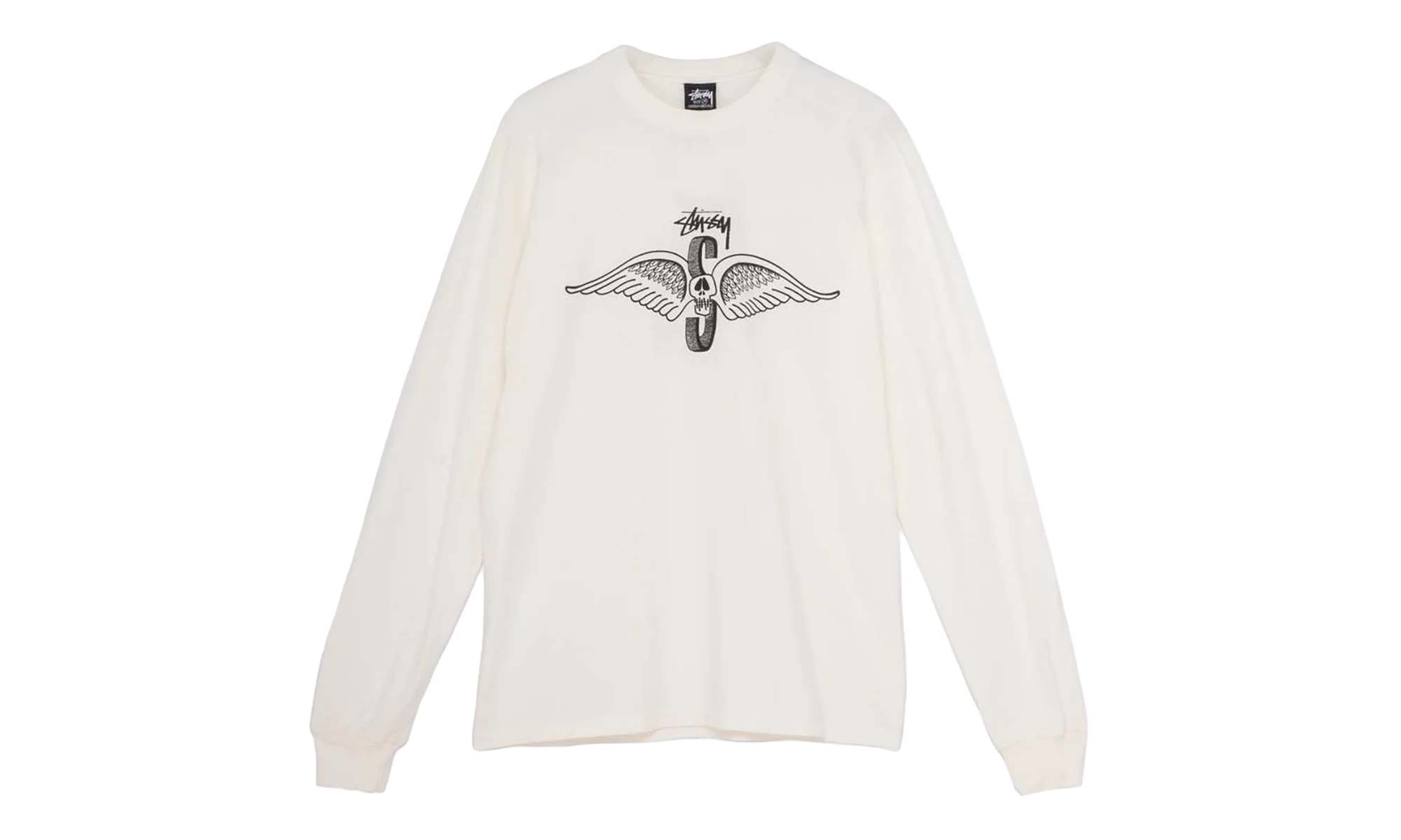 Skull Wings Pigment Dyed Long-Sleeve "Natural" STUS367