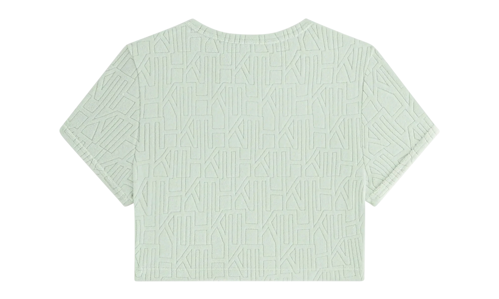 Yeni Monogram Towel Ringer Tee WMNS "Green" khw030572 4008