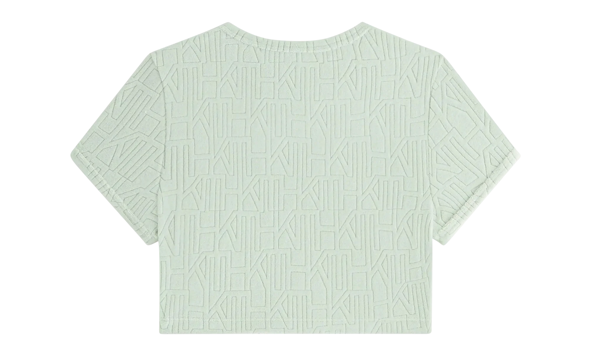 Yeni Monogram Towel Ringer Tee WMNS "Green" khw030572 4008