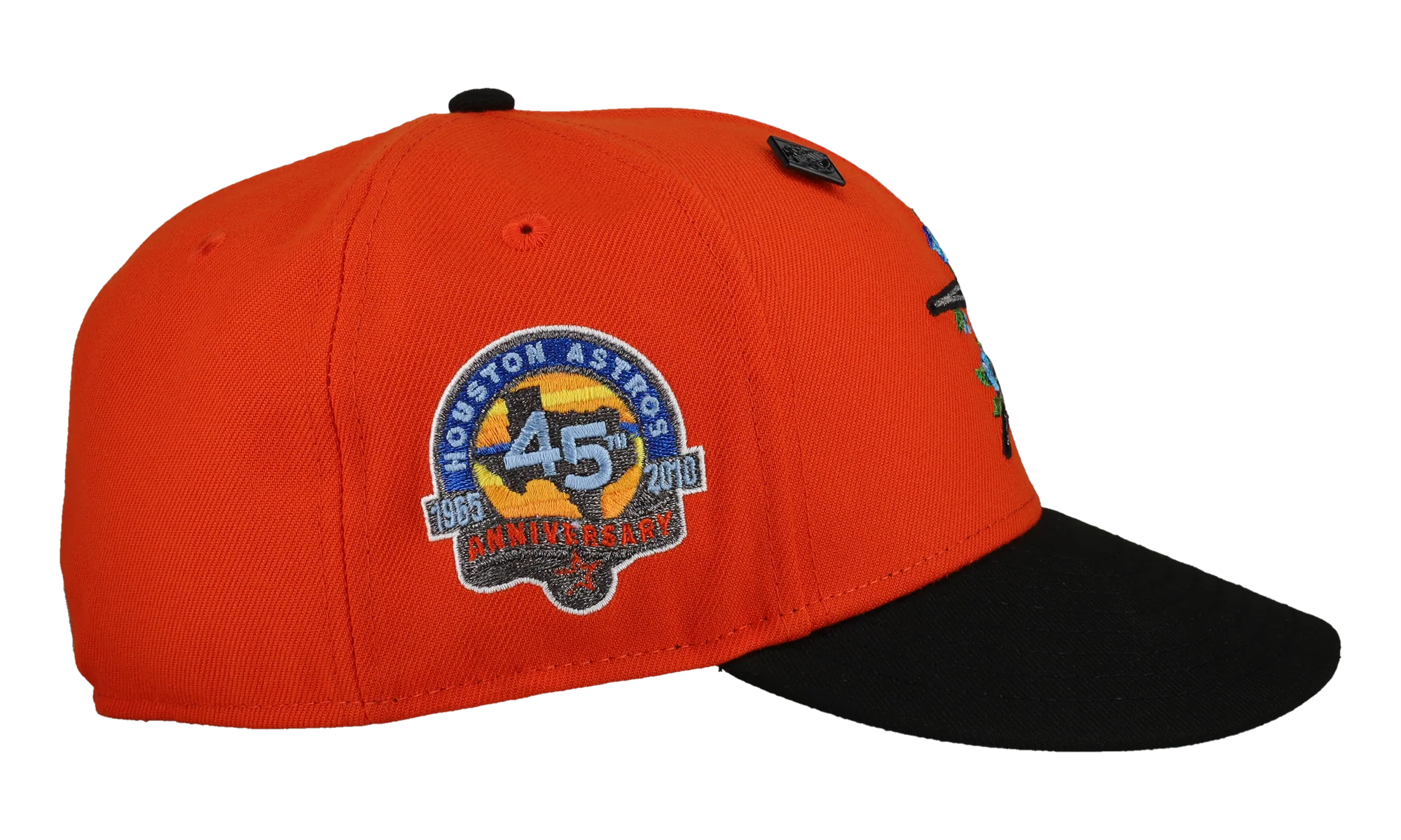 59FIFTY Houston Astros Floral 45th Anniversary Fitted Hat "Orange / Black" 123451297701