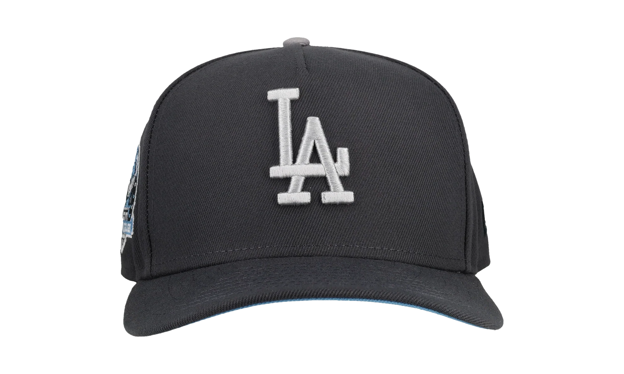 9FIFTY Los Angeles Dodgers A Frame Snapback Hat "Graphite / Ice Blue" NE155