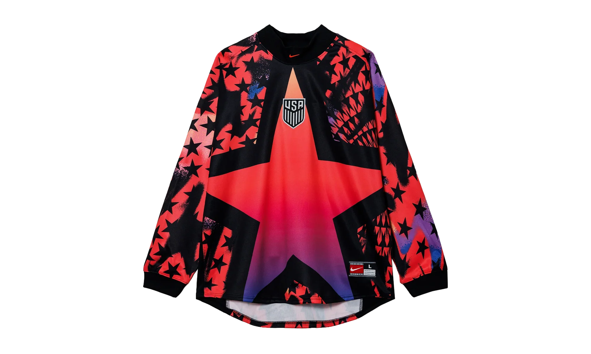USMNT Authentic Goalkeeper Football T-Shirt "Black / Bright Crimson" IO0786 010