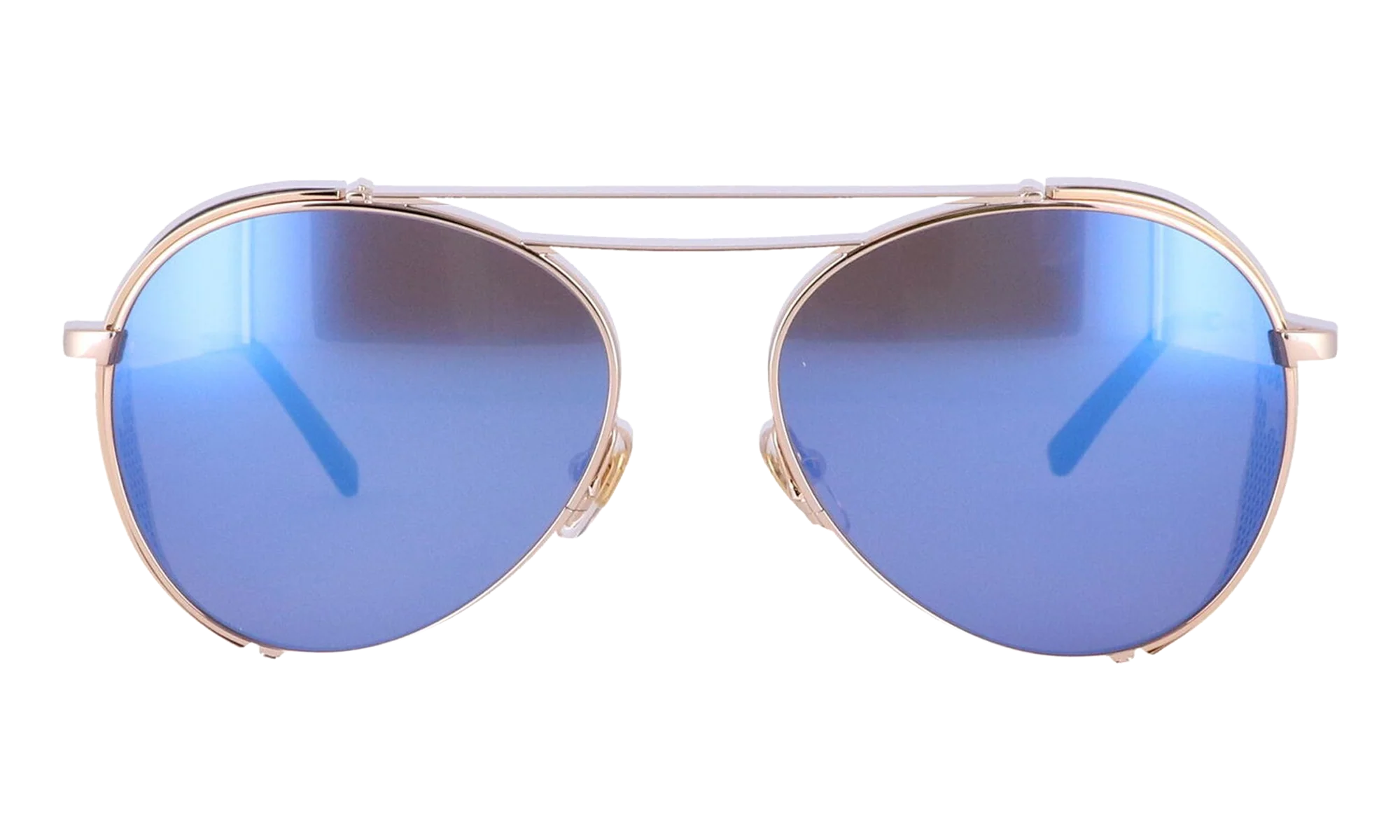 Double Bridge Aviator Sunglasses "Shiny Gold" MCM129S-740