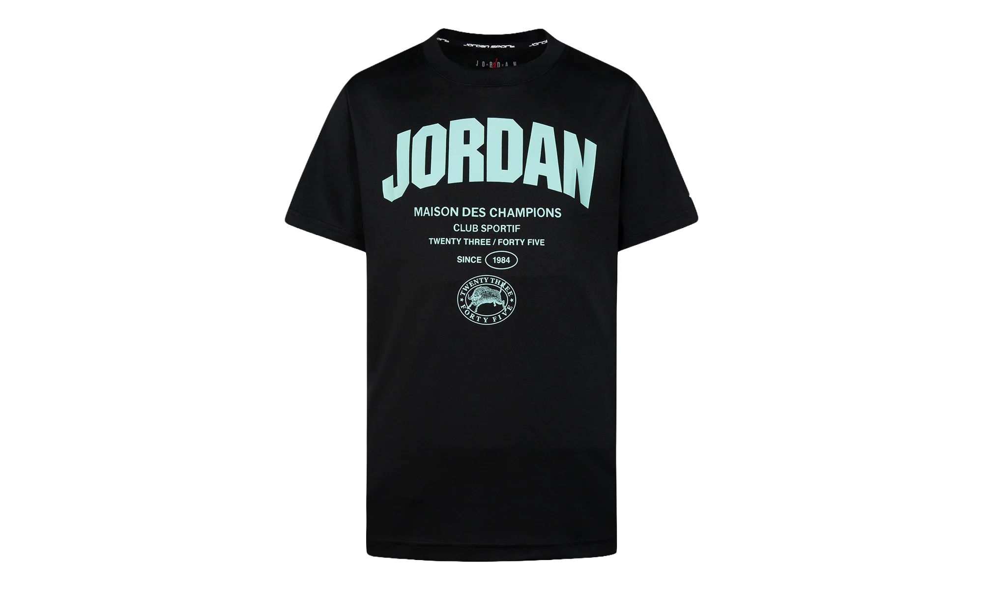 Air Jordan Dri-Fit Des Champions T-Shirt GS "Black" 95D312 023
