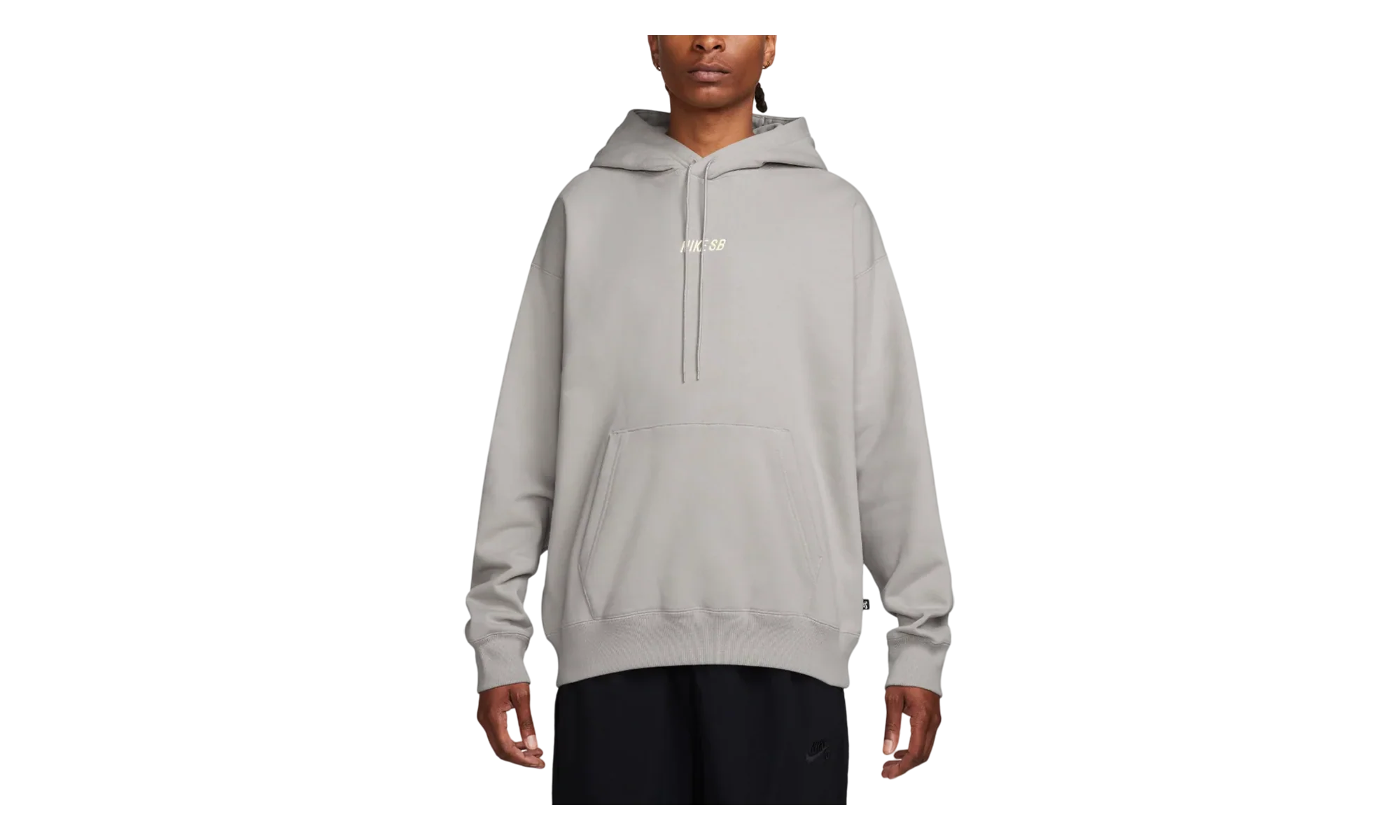 SB Essential Fleece Pullover Hoodie "Light Iron Ore / Coconut Milk" FN2502 003