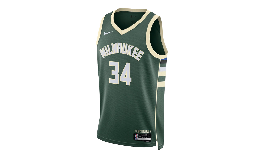 Milwaukee Bucks Icon Edition Dri-FIT NBA Swingman Jersey "Fir" DN2012 323