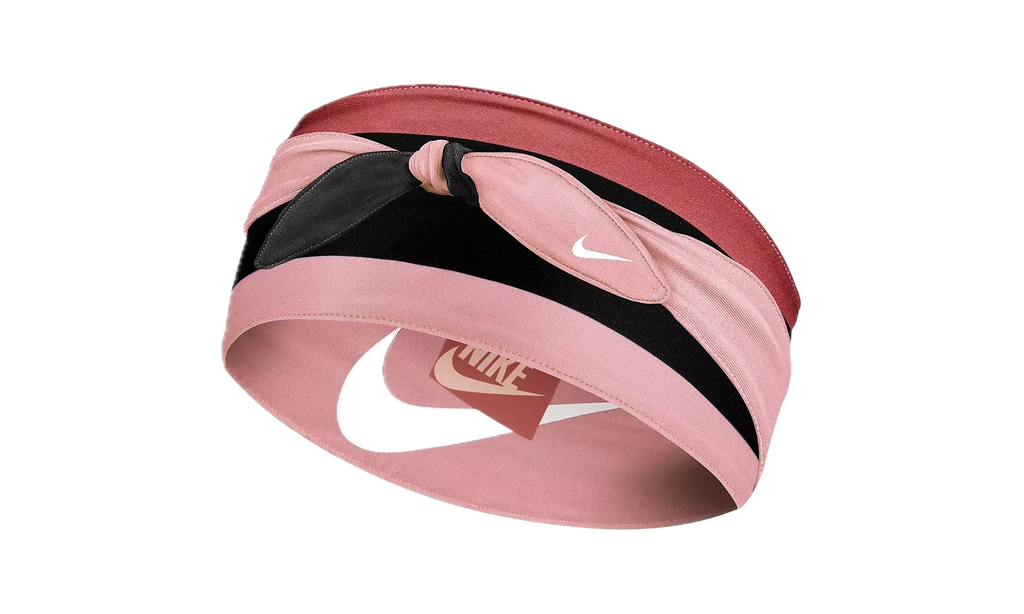 BANDANA HEAD TIE REVERSIBLE "Printed Pink Glaze / Canyon Rust / White" N.000.2750.692
